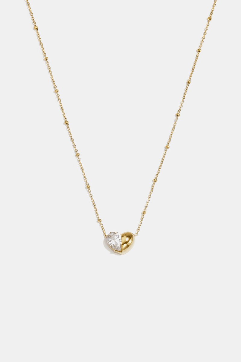 Lumé - Hartjes Ketting - Goudkleur - Stainless Steel - - Goud