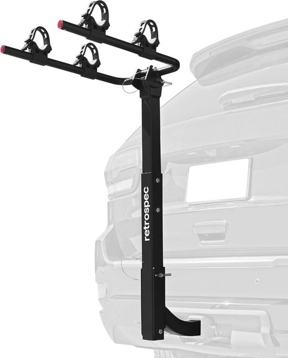 Autorek voor 2 Fietsen - Opvouwbare Fietsendrager voor 2" Hitch - Stalen Frame Zwart