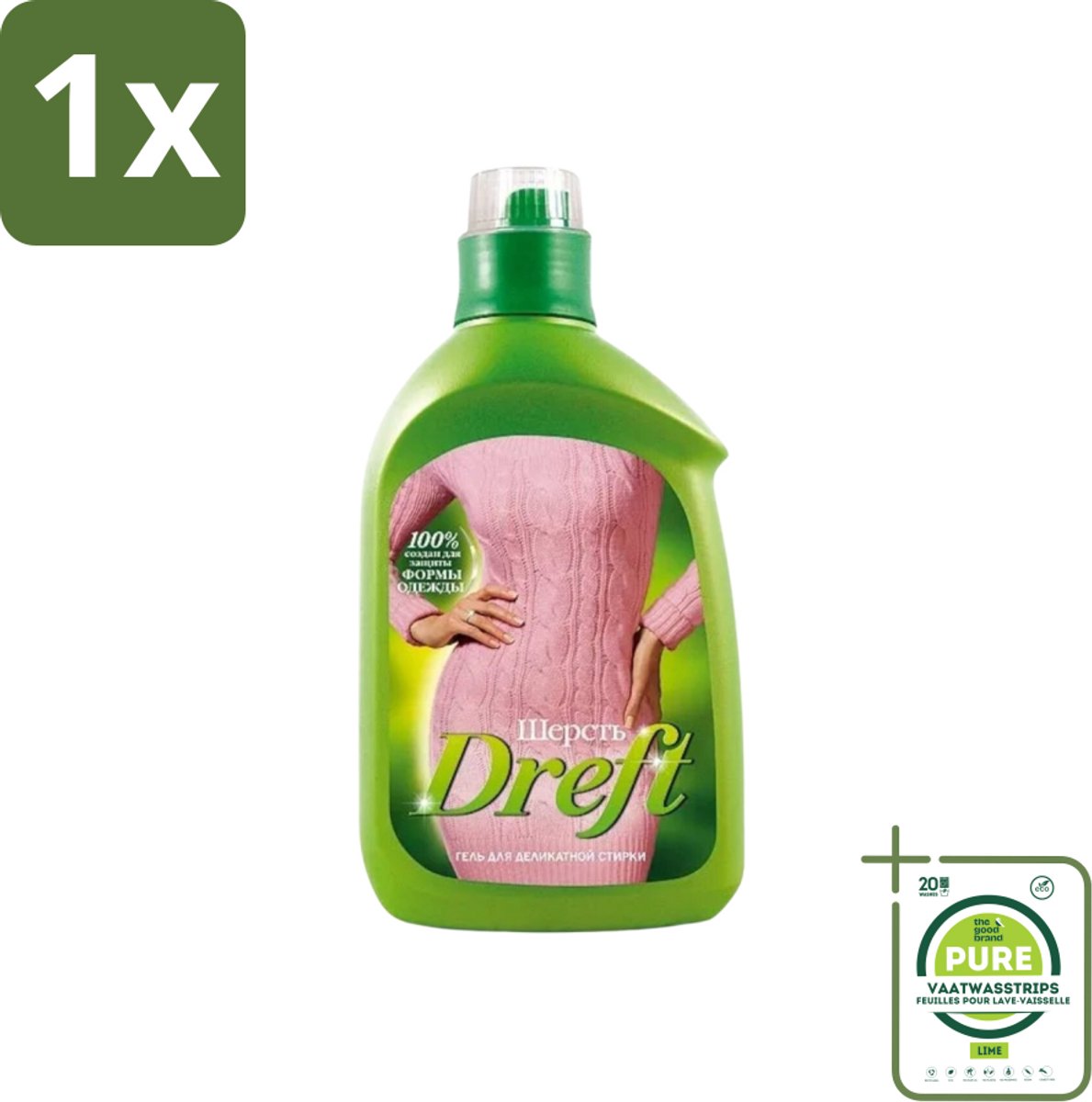 1 x Dreft - Vloeibaar Wasmiddel - Witte en Gekleurde Was - Voor Wol - 800 ml - Wasmiddel Wol - Wasmiddel Delicate Stoffen - Vloeibaar Wasmiddel - Wolwasmiddel - Wasmiddel Voor Wol