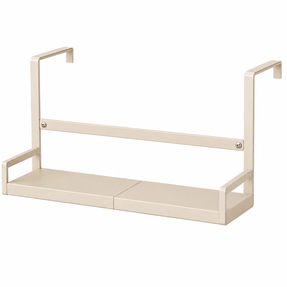 Noventra - Keukenrek – Hangend Keukenrek – Keuken Organizer – Keuken Opbergrek – Zwevende Plank – Kruidenrek – 15 kg Draagvermogen – Beige