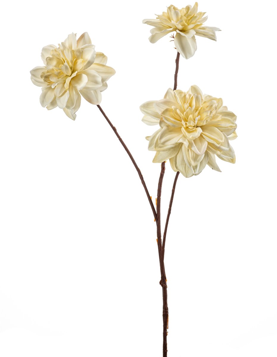 Kunsttak Dahlia Crème - Levensechte Kunstbloem voor Sfeer