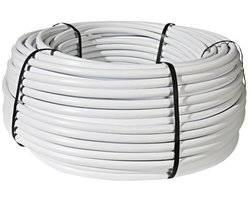 Netafim PE-slang Ø20 mm – Wit/Zwart – 4 bar – Ongeperforeerd – 200 m