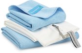 Ensemble de lingettes pour fenêtres (M) avec sac à linge | Bleu | GRAND NETTOYAGE