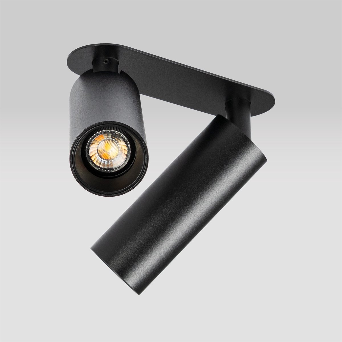 KS Verlichting spot - Vigo - zwart - 2lichts - plafondlamp - inbouw - dimbaar - GU10 - aluminium
