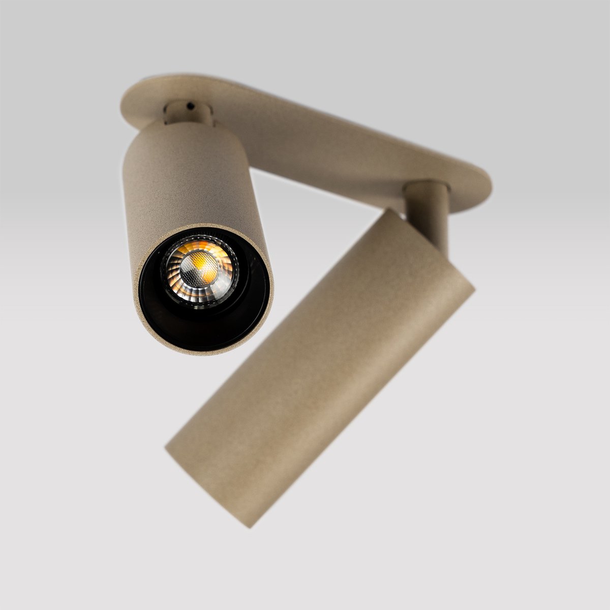 KS Verlichting spot - Vigo - champagne - 2lichts - plafondlamp - inbouw - dimbaar - GU10 - aluminium