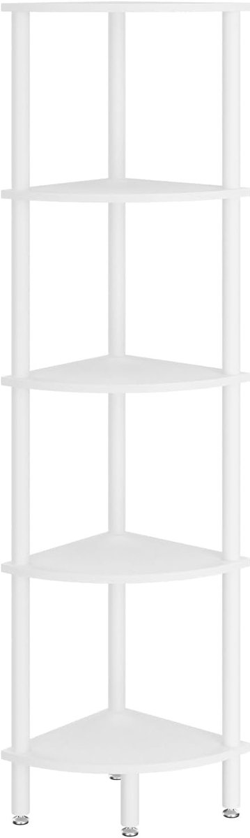 5-laagse Hoekplank voor Woonkamer, Slaapkamer en Keuken - Industrieel Design, Multifunctionele Opbergruimte, Boekenplank voor Thuis en Kantoor