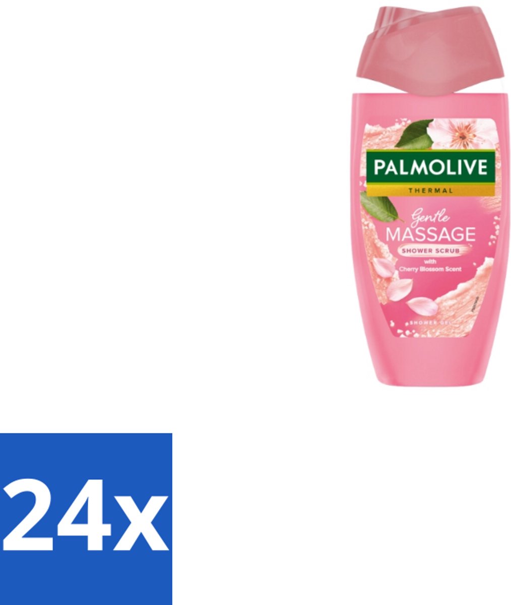Palmolive – Douchescrub – Thermal Cherry Blossom – 250 ml - Voordeelverpakking - 24 stuks