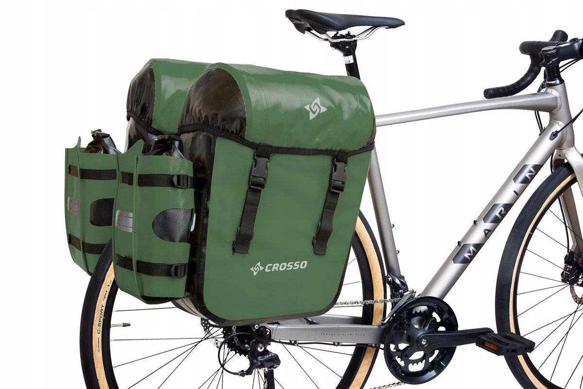 Crosso Dry X66 Fietstassen Achterdrager - Bosgroen (66L)