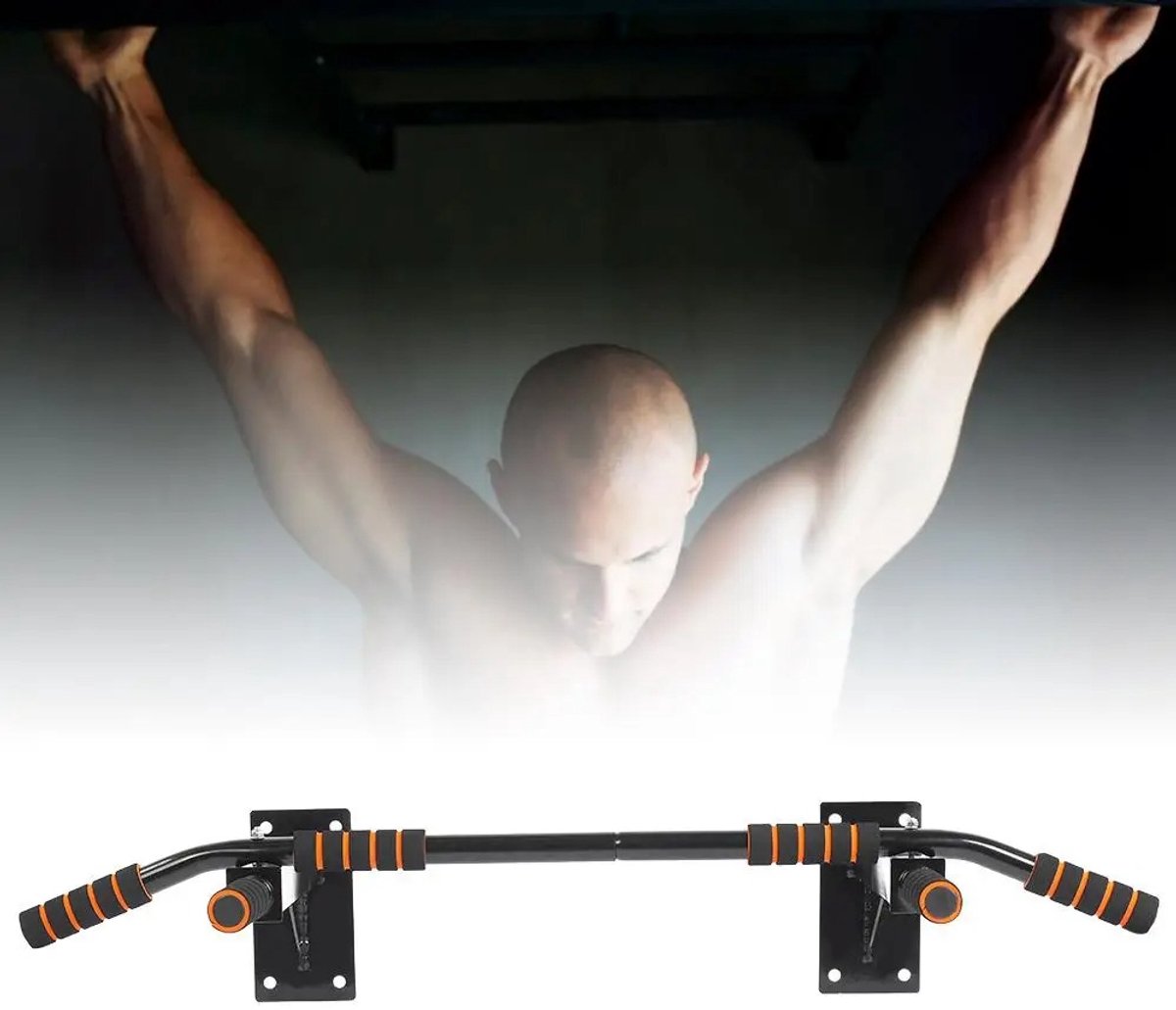 Geargalaxy Pull-up Bar - Optrekstang - Pull-up Stang - Fitnessstang - Wandrek - Krachttrainer - Sportstang - Voor Thuis & Fitness