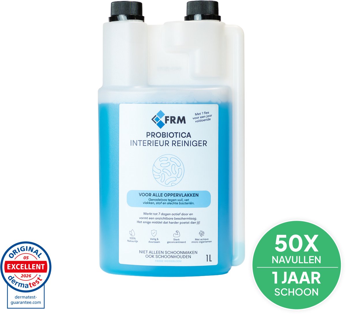 FRM Probiotica Interieurreiniger - Natuurlijk, Veilig & Krachtig - Werkt 7 dagen door - Voor meubels, Aanrecht, Keuken & Meer