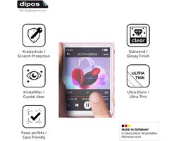 dipos – 4x Beschermfolie geschikt voor Oilsky M1 MP3-Player | Krasbestendige & heldere Screenprotector Ultra-Thin