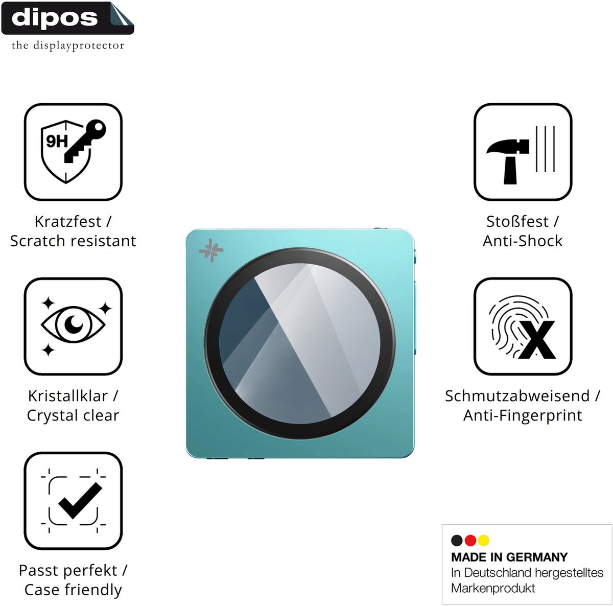 dipos – 2x Pantserfolie geschikt voor FiiO SnowSky Disc | 9H Screenprotector