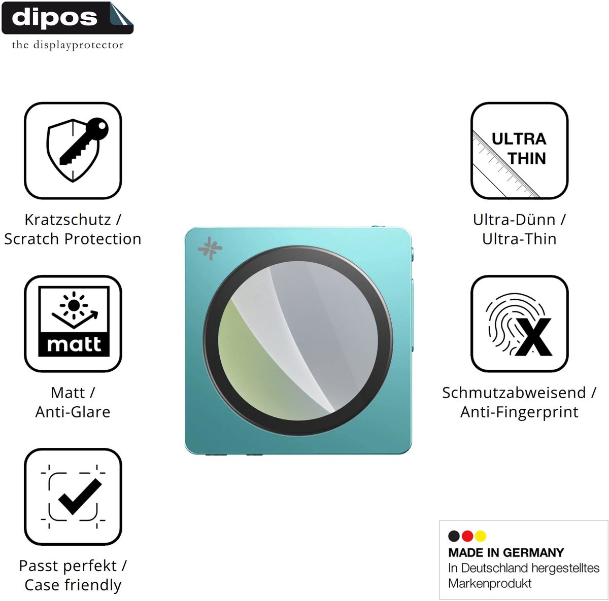dipos – 4x Matte Beschermfolie geschikt voor FiiO SnowSky Disc | Krasbestendige & antireflecterende Screenprotector Ultra-Thin