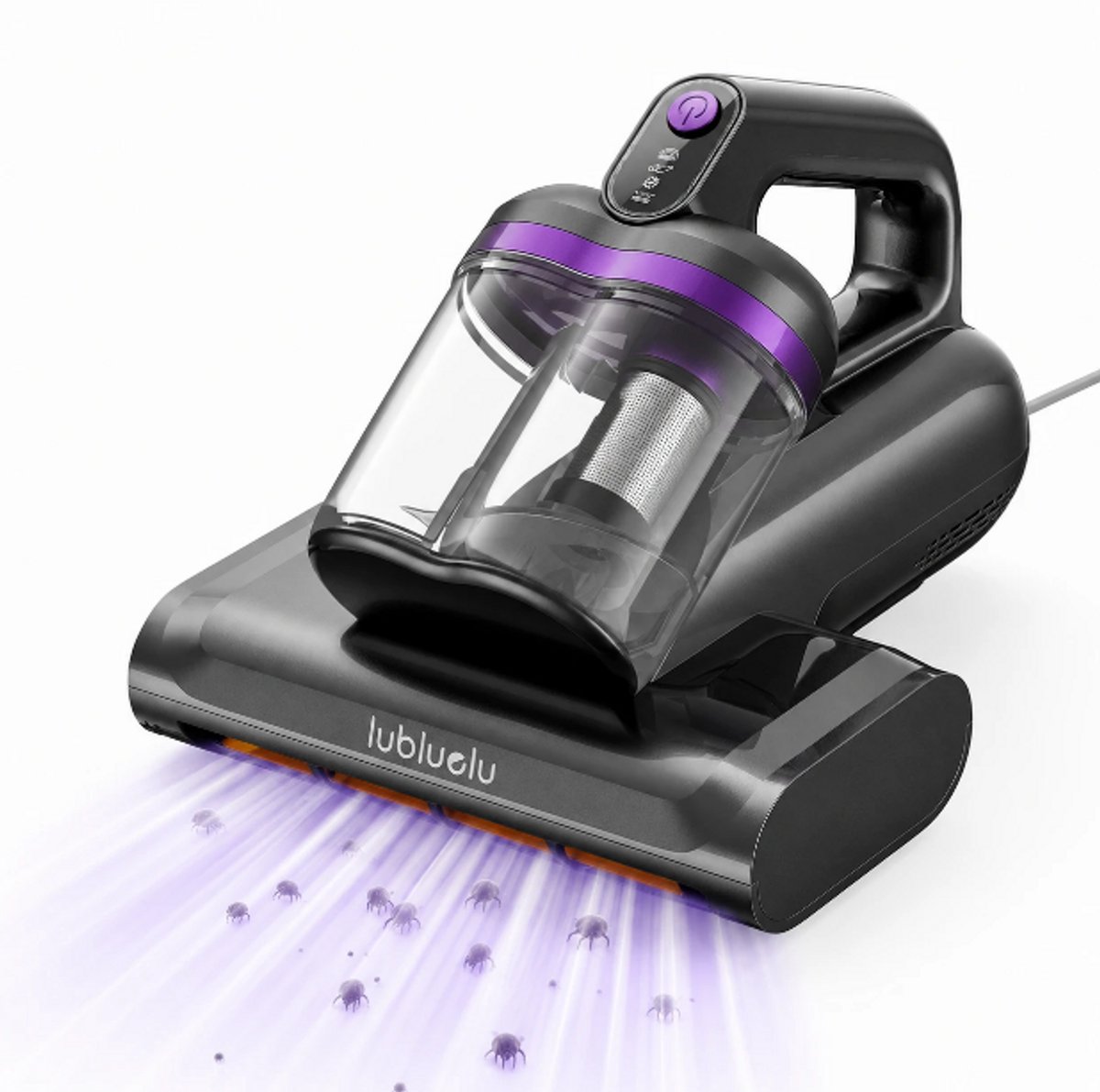 Matrassenreiniger – 15 kPa Handstofzuiger met UV-licht, 55°C Verwarming en Cycloonfiltratie – Tegen Huisstofmijt, Stof en Allergenen