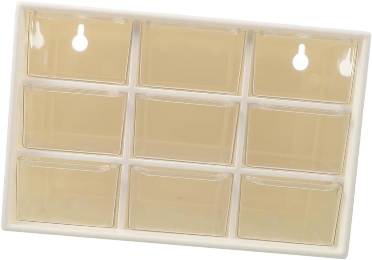 Opbergdoos Kralen - Sieraden Organisator - Bureau Ordenen - 9 Compartimenten - 18 x 12 x 10 cm - Transparant