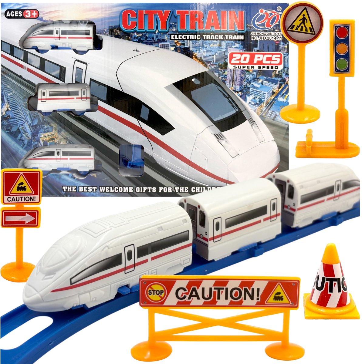 Pendolino Treinset met Spoor en Accessoires - Merkloos Speelgoed