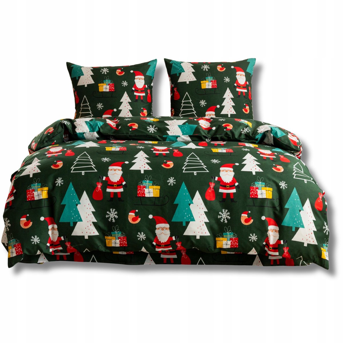 3-delige Kerst Dekbedovertrekset 3D 220x200cm - Sneeuwpoppen & Kerstmannen