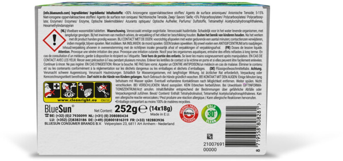 Dreft 4in1 Wasmiddel Capsules Touch of Pink - 8 x 14 stuks - Voordeelverpakking