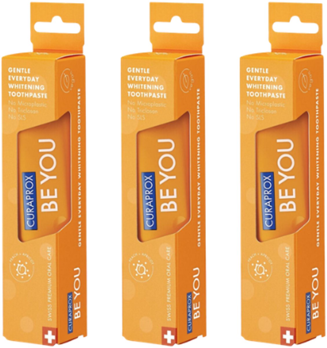 Curaprox Be You Tandpasta Pure Happiness - 3 x 60 ml - Voordeelverpakking