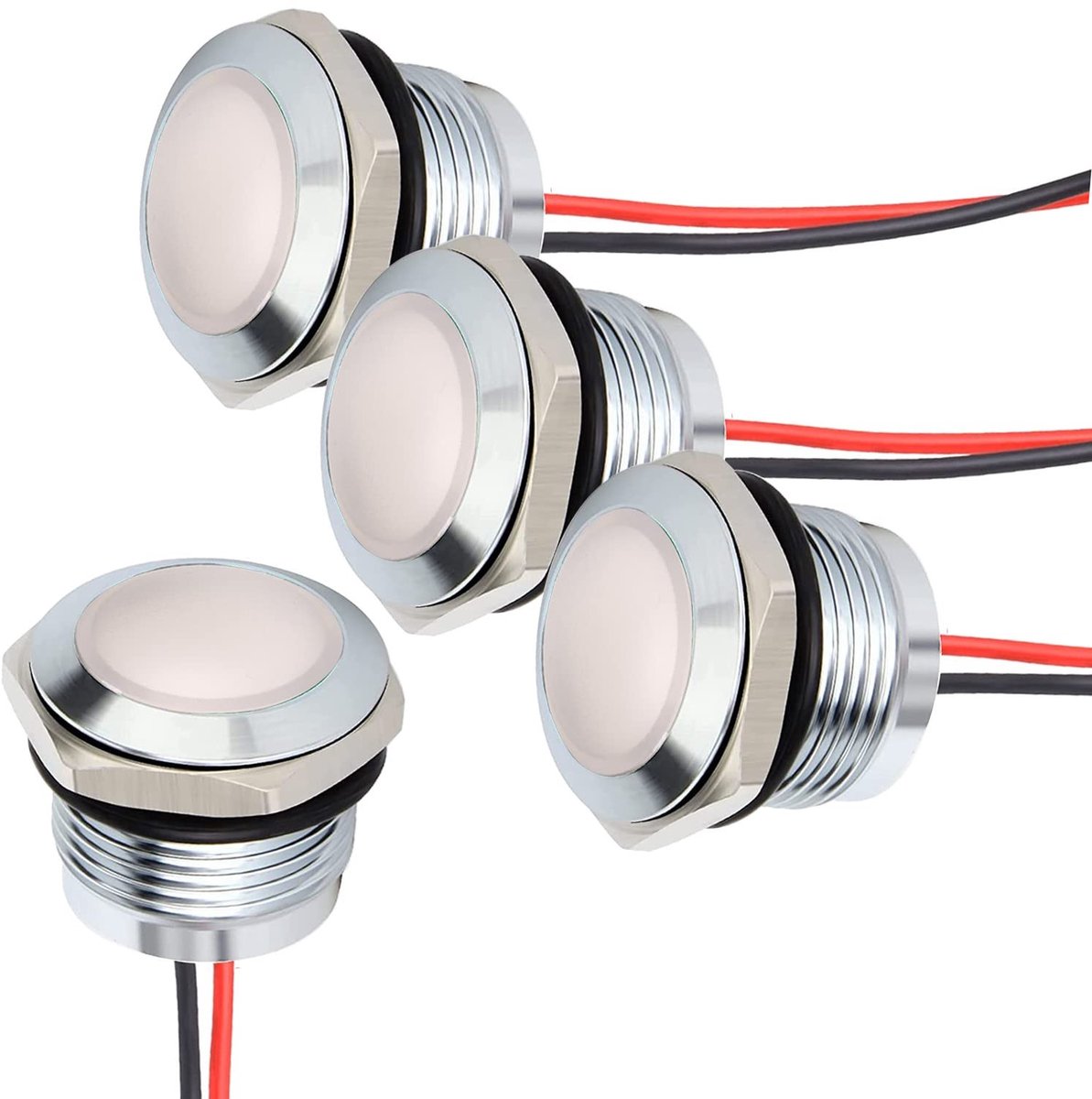 Elzusha - Set van 4 Waterdichte Indicatorlampen voor 110V-230V