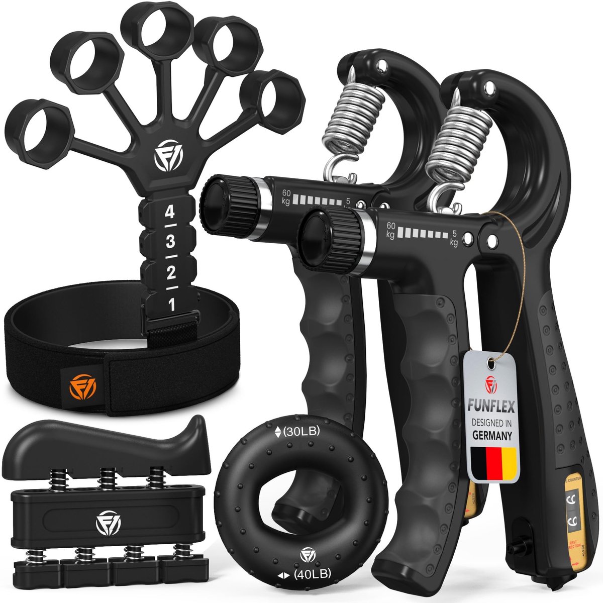 Elzusha - Complete Hand Trainer Set met Herhalingscounter