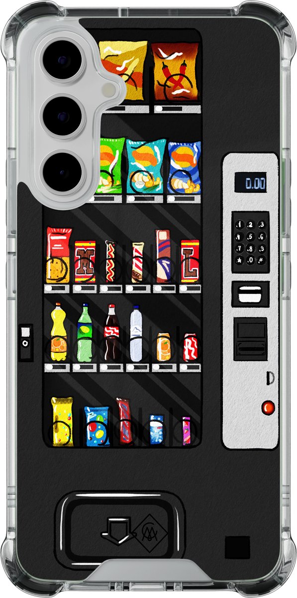 Casimoda® hoesje - Geschikt voor Samsung Galaxy A55 - Snoepautomaat - Shockproof case - Extra sterk - - Multi, Transparant