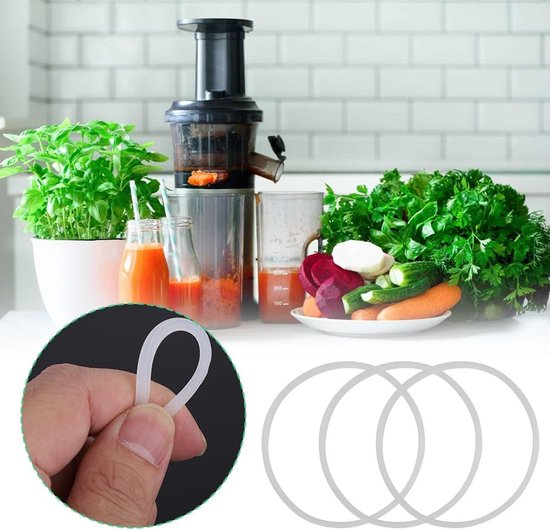 Rubber pakking voor juicer, vervangingsonderdelen voor blender, set van 3 rubberen afdichtringen voor kruisblad — afbeelding 3