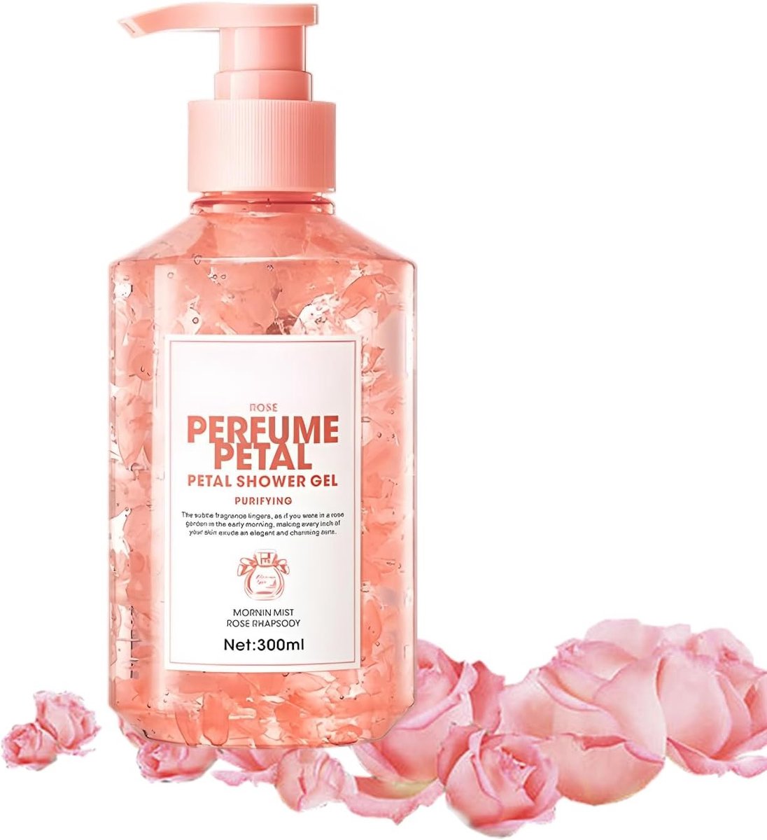 Diepreinigende Duschgel 300ml met Bloemenparfum voor Vrouwen en Mannen, Intens Fris Aroma voor Dagelijks Gebruik, Verlicht Moeheid en Verfrist de Huid