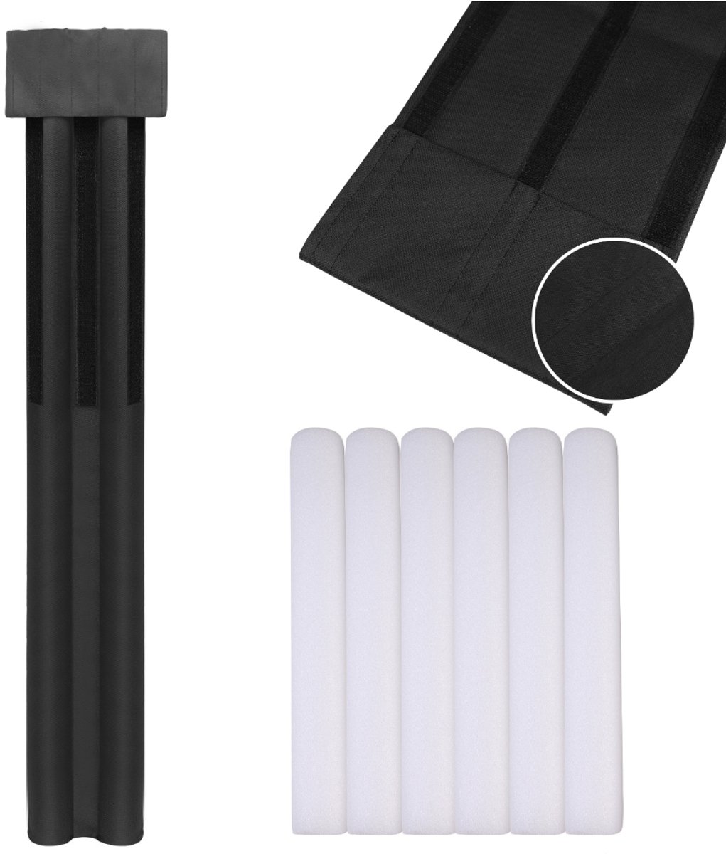 Tochtstopper voor onder de deur - Zwart - 91 cm - 1 stuk