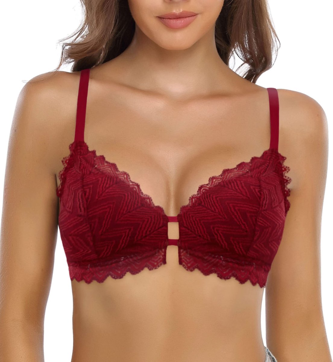 Elzusha - Dames Kanten Bralette met Verstelbare Bandjes en Lichtgewichte Comfort