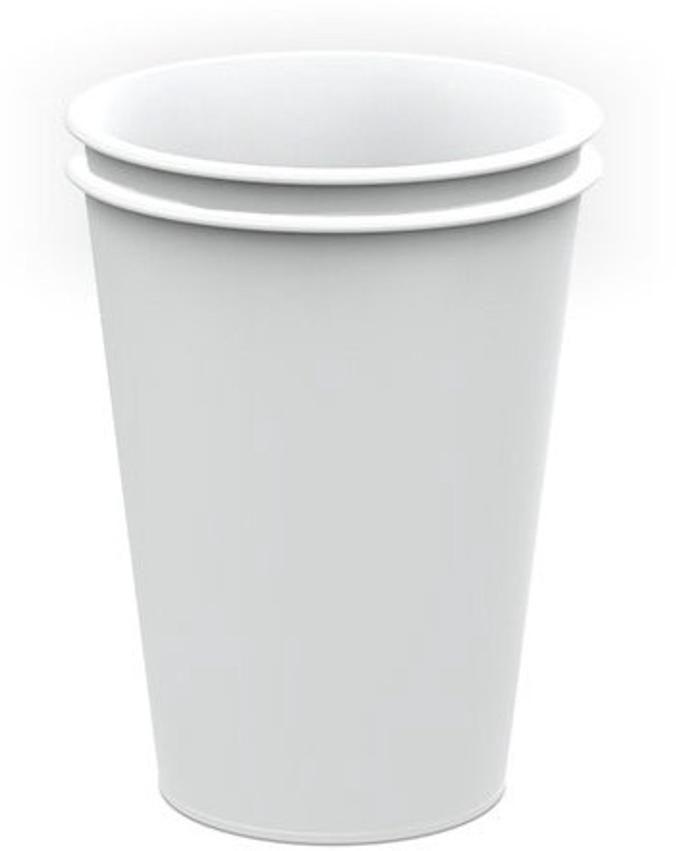 Herbruikbare koffiebeker CirculCup 180ml wit - Automatenbeker - Doos 660 stuks