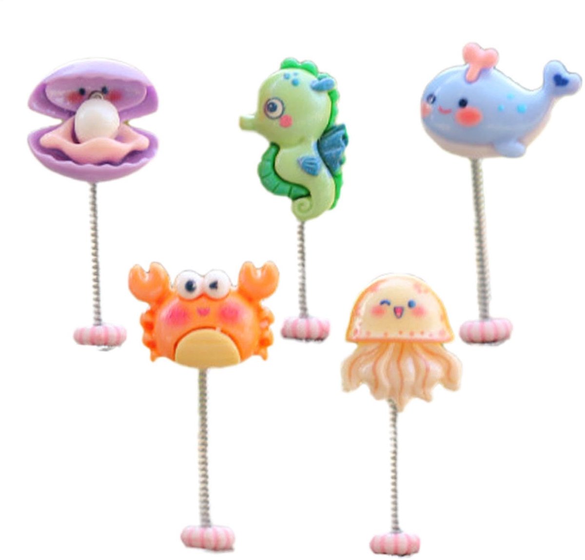 Elzusha - Minidashboardfiguren - Hars Cartoon Miniatuur Zeedieren