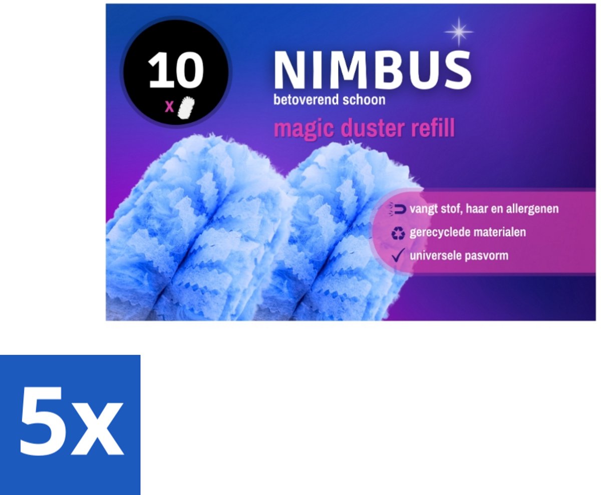 NIMBUS Magic Duster Refill 10 stuks per verpakking - Bulkverpakking - 5 stuks