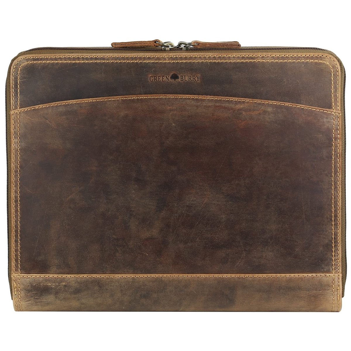 Elzusha - Leren Business Planner met Tabletcompartiment