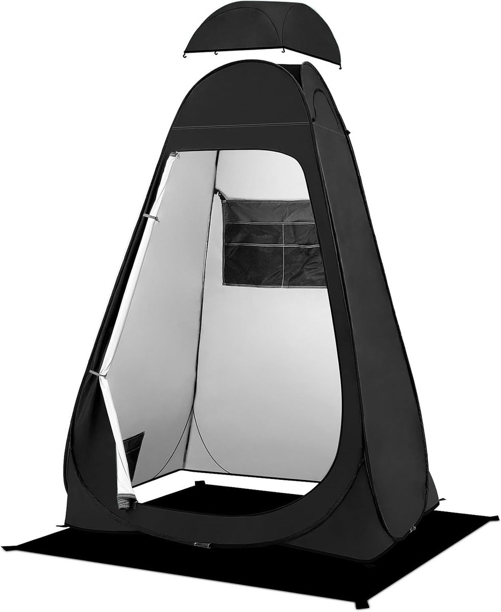 Pop Up Toilet Tent voor Camping, Douchen en Privacy, Waterdicht en UV-Bescherming, 120 x 120 x 190 cm