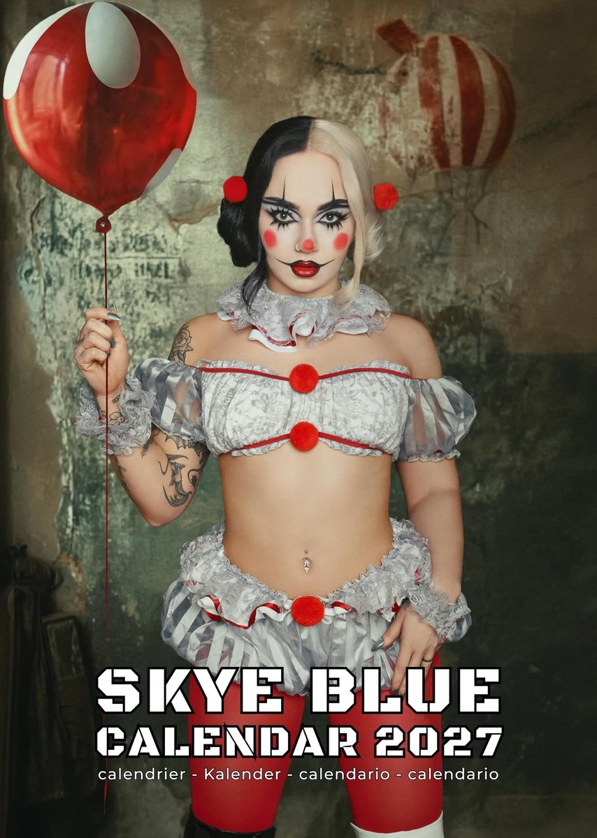 Elzusha - A3 Wandkalender 2027 in Skye Blauw