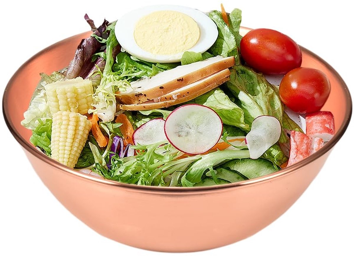 Elzusha - Grote Koper Mengkom voor Salades en Desserts