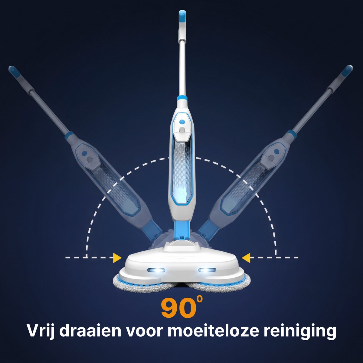 BOLLIT 1500W Stoomreiniger en Schrobber - Elektrische stoom Dweil - Geschikt voor alle Harde en Houten Vloeren - Vloerreiniger - Dweilapparaat - Reinigingsmachine – foto 6