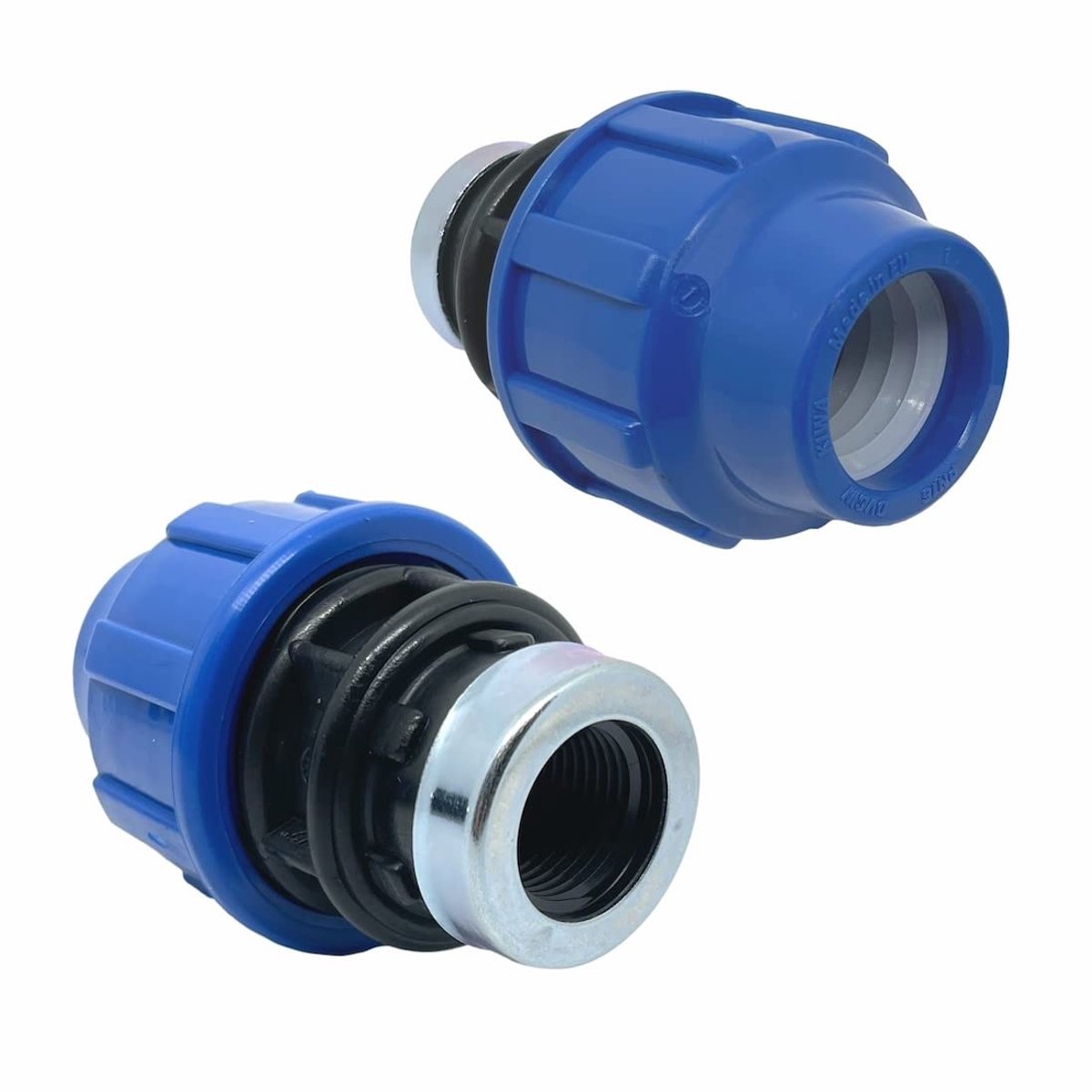 Elzusha - PP Koppeling - 20 mm x 3/4 inch - 2 Stuks