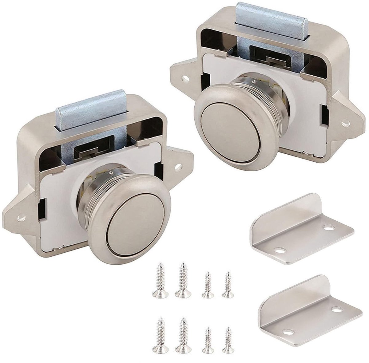 Elzusha - 2 Stuks Drukknopslot voor Meubels en Motorhomes