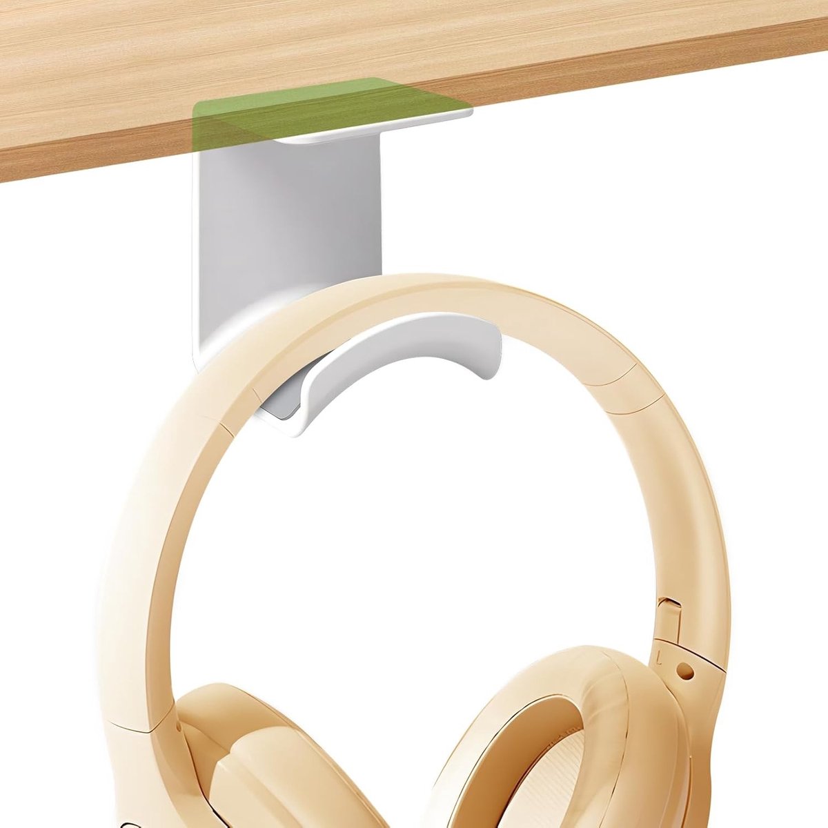 Set van 2 Universele Hoofdtelefoonhouders - Zelfklevende Wandmontage voor Desk en Gaming - Ideaal voor Meerdere Apparaten en Organisatie