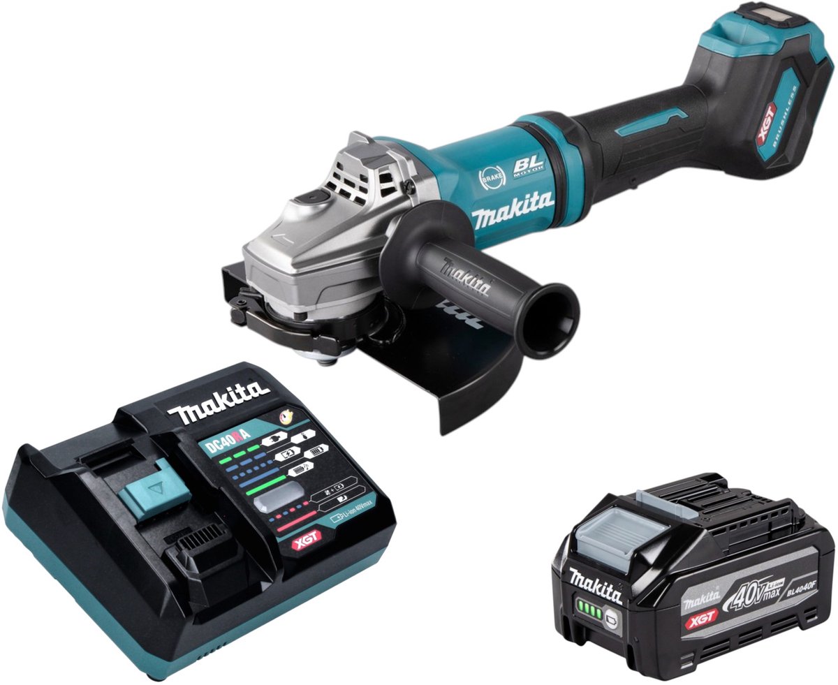 Makita GA 038 GZ accu haakse slijper 40 V max. 230 mm borstelloos XGT Solo - zonder accu, zonder oplader