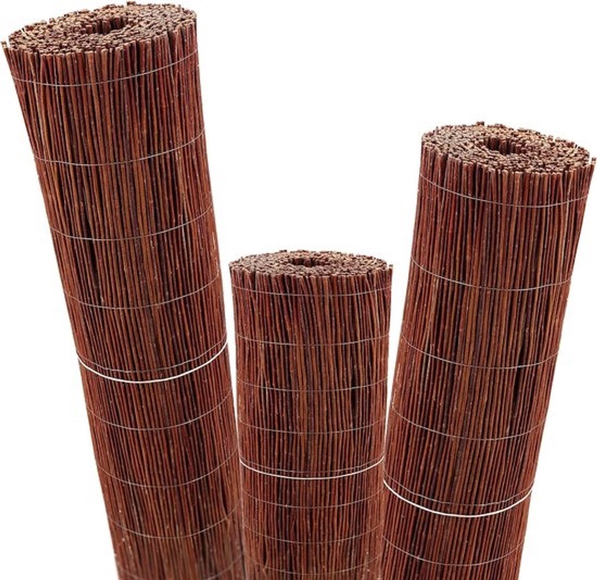 Rieten mat van wilgentenen voor natuurlijke inkijkbescherming in tuin, balkon en terras