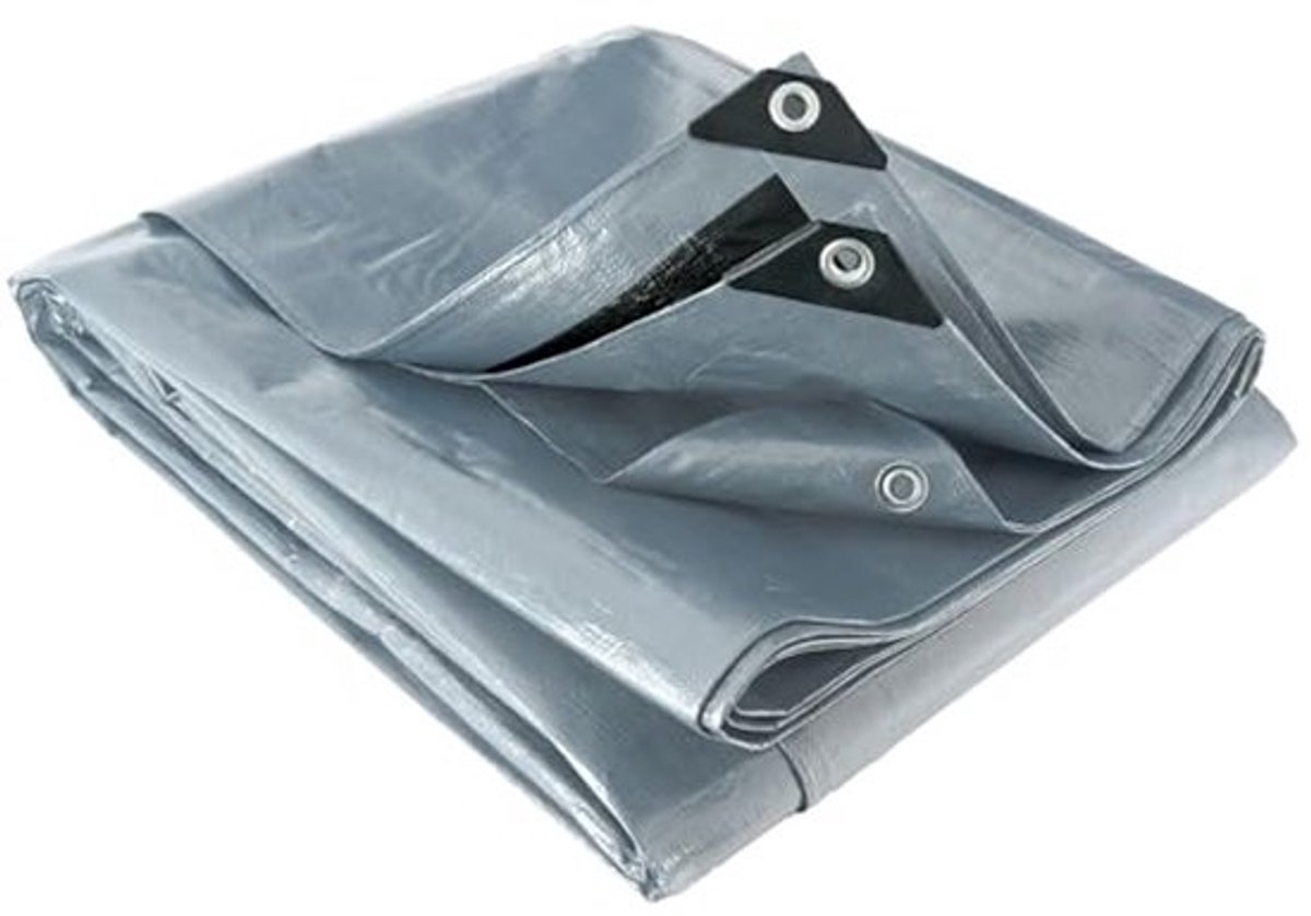 Multifunctioneel dekzeil 2,40 x 3 m – Waterdicht en scheurvast voor tuin en bouw