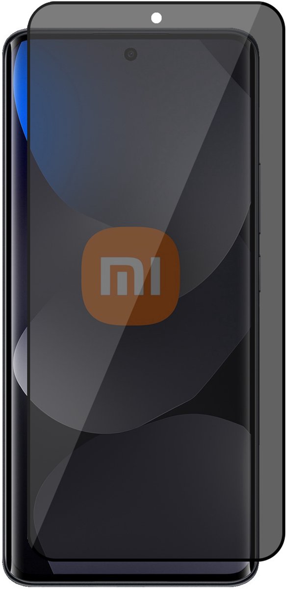 Privacy Screenprotector geschikt voor Xiaomi Redmi Note 15 Pro 5G – Full Cover Gehard Glas – Anti Inkijk – Privacy Filter