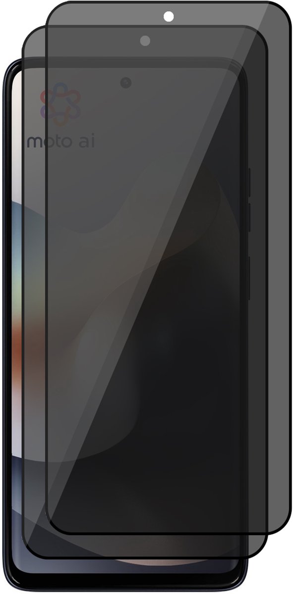 Privacy Screenprotector geschikt voor Motorola Moto G36 – 2 Stuks – Full Cover Gehard Glas – Anti Inkijk – Privacy Filter