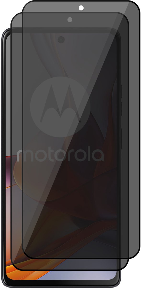 Privacy Screenprotector geschikt voor Motorola Moto G75 – 2 Stuks – Full Cover Gehard Glas – Anti Inkijk – Privacy Filter