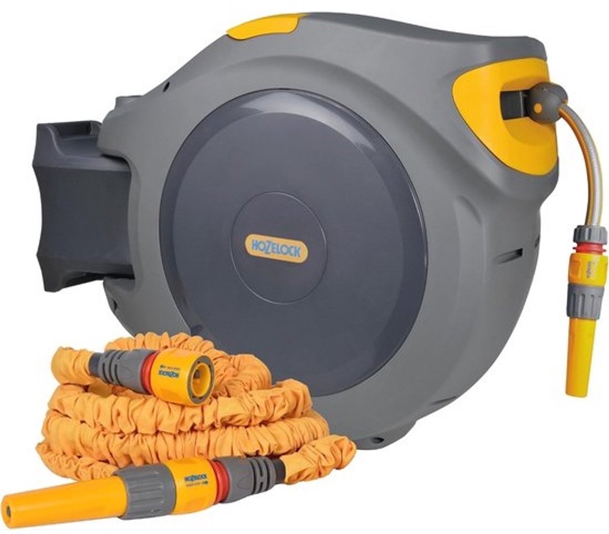 Automatische Slanghaspel 40m met Gratis Flexibele Tuinslang 7,5m