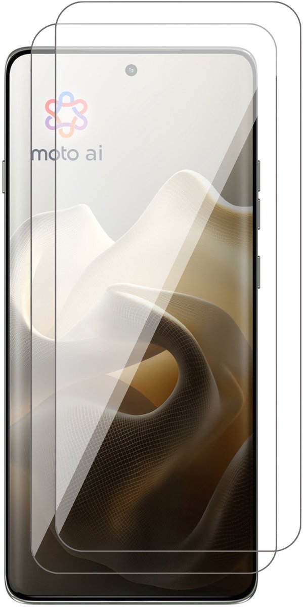 Screenprotector geschikt voor Motorola Moto Edge 60 Pro – 2 Stuks – UltraClear Gehard Glas – Case Friendly – 9H Krasbestendig