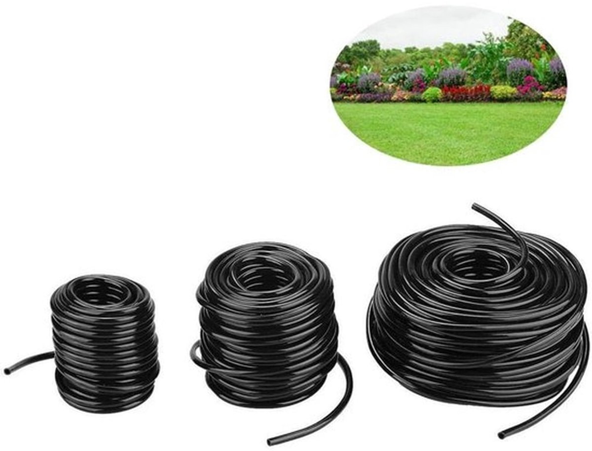 Tuinslang 10 meter - Flexibele Tuinslang - PVC Tuinslang - Irrigatieslang - Duurzaam Materiaal - Eenvoudig te Installeren